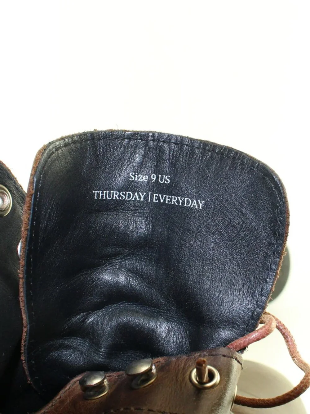 Thursdays Brown Leather Ankle Boots (9 US)